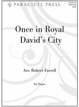 Once in Royal David's City Organ sheet music cover